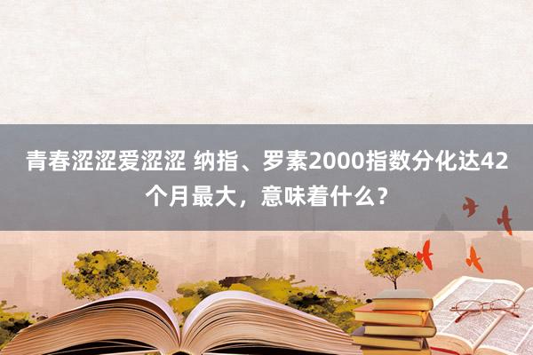 青春涩涩爱涩涩 纳指、罗素2000指数分化达42个月最大，意味着什么？